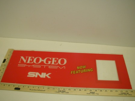 Neo Geo Marquee  (Has A Few Minor Scratches On Back) $29.99